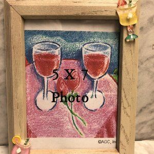 Handcrafted Wood Photo Frame Decor